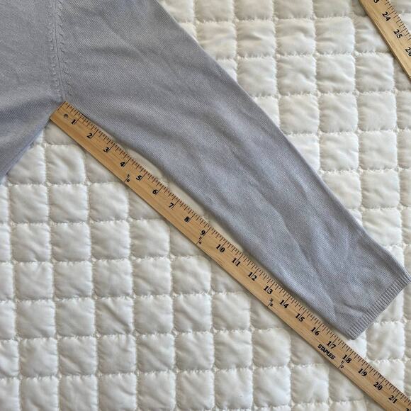 Vintage Stephanie Andrews Blue White Embroidered Cottagecore Cardigan Size Large - Picture 12 of 12